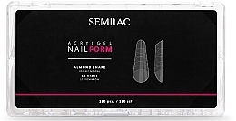 Парфумерія, косметика Форми для нарощування нігтів - Semilac Acrylgel Nail Form Almond