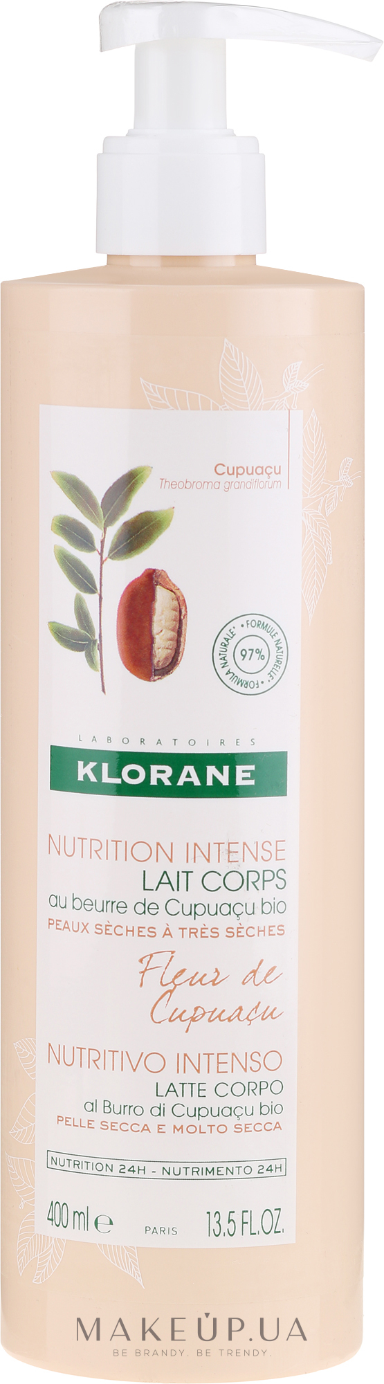 Лосьйон для тіла - Klorane Fleur de Cupuacu Ultra Nourishing Body Lotion — фото 400ml