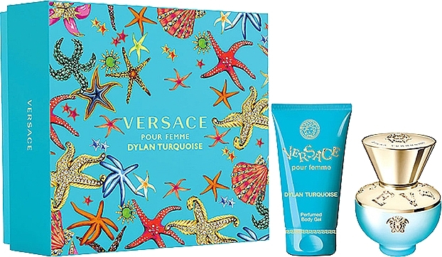 Versace Dylan Turquoise Pour Femme - Набор (edt/30ml + b/gel/50ml)  — фото N1