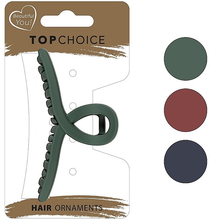 Заколка для волосся, 26881, червона - Top Choice Hair Ornaments — фото N1