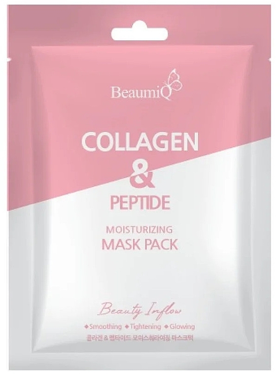 Маска для лица c коллагеном - BeaumiQ Mask Pack Collagen & Peptide  — фото N1