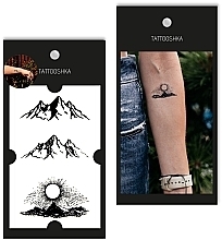 Временное тату "Восход в горах" - Tattooshka — фото N1