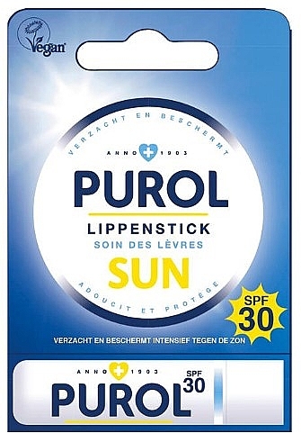 Бальзам для губ солнцезащитный - Purol Sun Lip Stick SPF 30 — фото N1