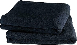 Духи, Парфюмерия, косметика Парикмахерское полотенце черное с логотипом, 90х50 см - Goldwell Towel Black 