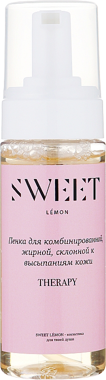 Пенка для очищения кожи "Therapy" АХА-кислотами и пребиотиком - Sweet Lemon