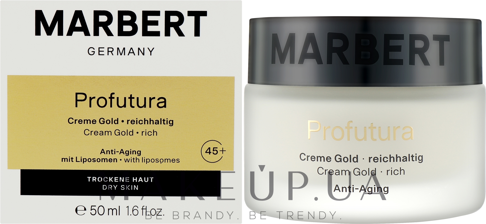 Насыщенный антивозрастный крем для сухой кожи "Золотая линия" - Marbert Anti-Aging Profutura Cream Gold Rich — фото 50ml