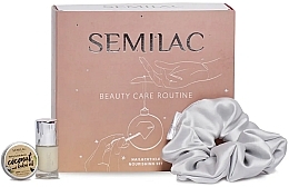 Парфумерія, косметика Набір - Semilac Beauty Care Routine Kit (nail/cond/25ml + nail/oil/12g + hair band)