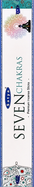 Благовония премиум "Семь Чакр" - Satya Seven Chakras Premium Incense Sticks — фото N1