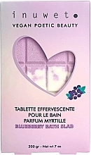 Шипучие таблетки для ванны "Черника" - Inuwet Tablette Bath Bomb Blueberry — фото N1