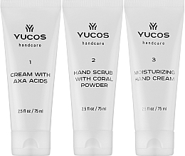 Набор - Yucos Silk Manicure (cr/hand/75ml + scrub/hand/75ml + cr/75ml) — фото N3
