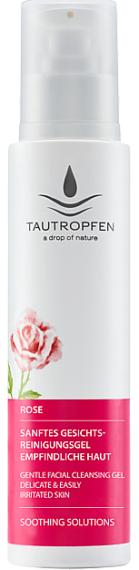 Ніжний очищувальний гель для обличчя - Tautropfen Rose Gentle Facial Cleansing Gel — фото N1