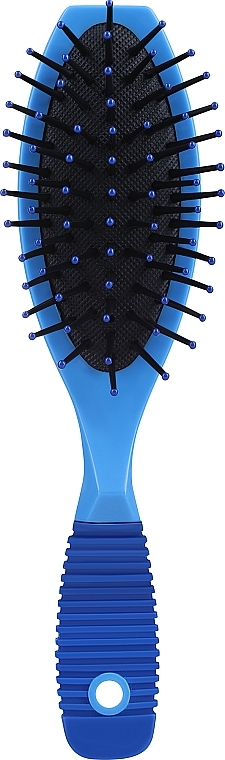 Овальная щетка для волос, 17,5 см, голубая - Ampli — фото N1