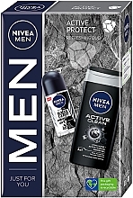 Набір чоловічий "Активний захист" - NIVEA MEN 2023 (sh/gel/250ml + deo/50ml) — фото N1