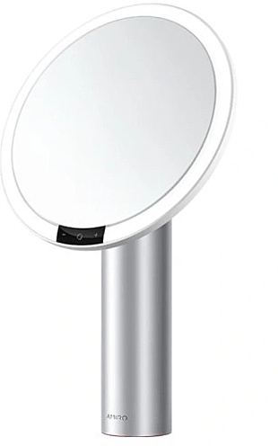 Косметическое зеркало с подсветкой, белое - Amiro LED Mirror White — фото N1