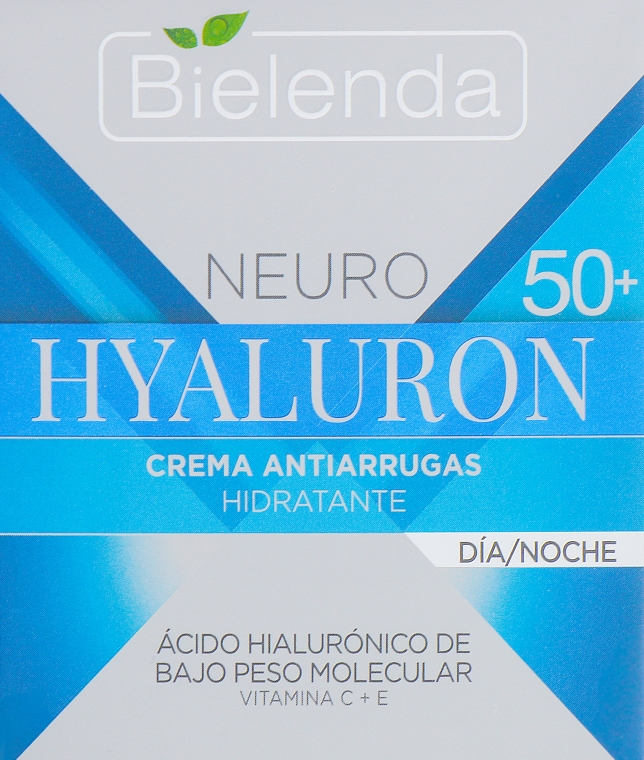 Зволожувальний крем проти зморшок 50+ - Bielenda Neuro Hialuron Hydrating Anti-wrinkle Face Cream — фото N1