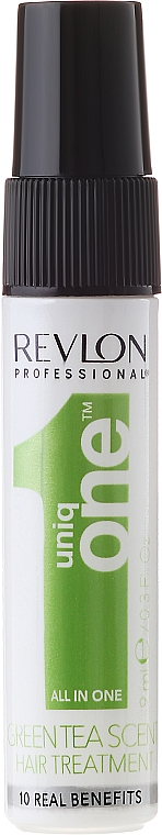 Спрей-маска для ухода за волосами с ароматом зеленого чая - Revlon Professional Uniq One Green Tea Scent Treatment (пробник)