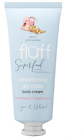 Кремовий бальзам для тіла "Персик і карамель" - Fluff Body Cream