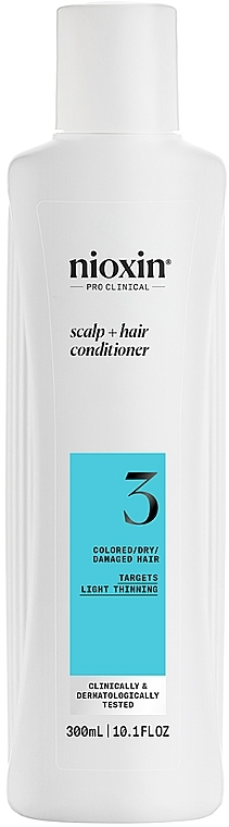 Бальзам для ухода за кожей головы и сухими волосами - Nioxin Pro Clinical System 3 Scalp + Hair Thickening Conditioner — фото N1