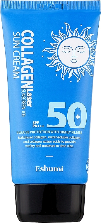 УЦЕНКА Солнцезащитный крем c коллагеном SPF 50 PA+++ - Eshumi Collagen Lazer Sunscreen 100 Sun Cream * — фото N1