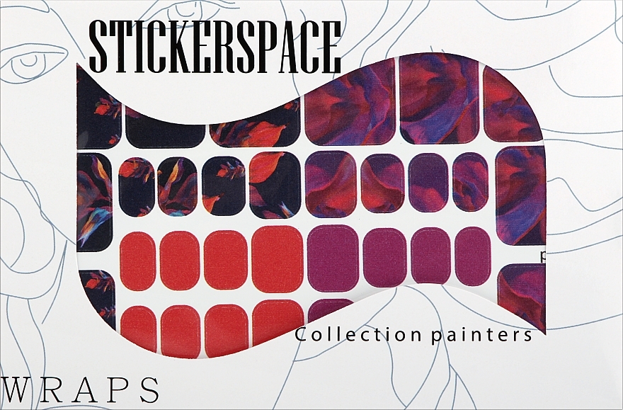 Дизайнерские наклейки для ногтей "Sunset Pedi" - StickersSpace — фото N1