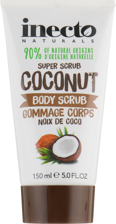 Разглаживающий скраб для тела с маслом кокоса - Inecto Naturals Coconut Body Scrub — фото N1