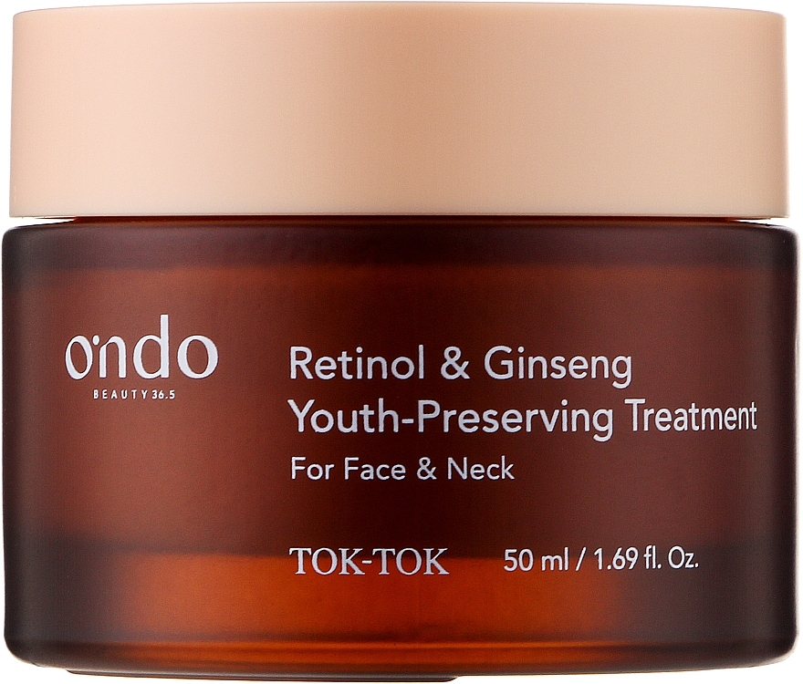 Підтягувальний крем для шиї та зони декольте  - Ondo Beauty 36.5 Peptides & Ginseng Neck Treatment — фото N1