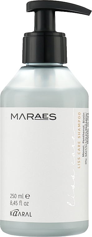 Шампунь для прямого волосся з пантенолом та біотином - Kaaral Maraes Liss Care Shampoo — фото N1