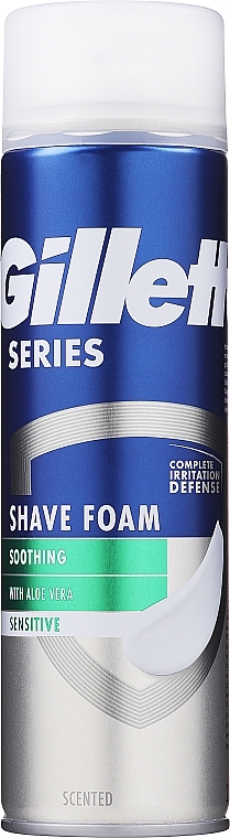 УЦІНКА  Піна для гоління для чутливої шкіри - Gillette Series Sensitive Skin Shave Foam for Men * — фото N2