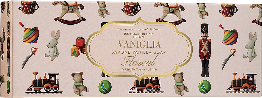 Набір мила "Ваніль" - Antico Saponificio Gori 1919 Fiorenza (soap/3 x 150 g) — фото N1