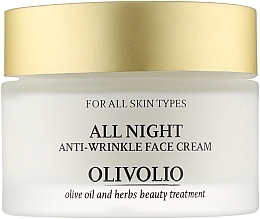 Парфумерія, косметика Нічний крем від зморщок - Olivolio All Night Anti-Wrinkle Face Cream