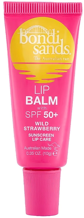 Солнцезащитный бальзам для губ - Bondi Sands Sunscreen Lip Balm SPF50+ Wild Strawberry — фото N1