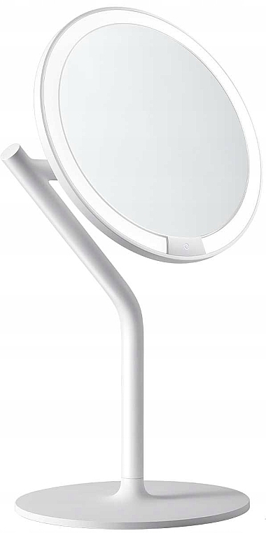 Зеркало для макияжа, белое - Amiro Mate S LED Mirror AML117E White — фото N1