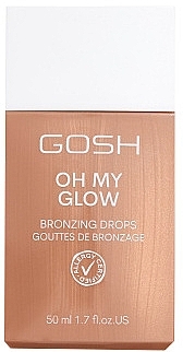 Жидкий бронзатор для лица - Gosh Copenhagen Oh My Glow Bronzing Drops  — фото N1