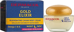 Крем нічний омолоджуючий - Dermacol Gold Elixir Rejuvenating Caviar Night Cream — фото N2