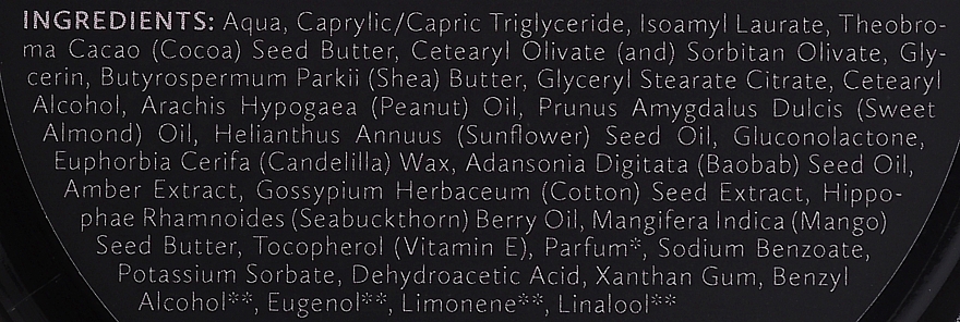 Натуральное масло для тела с экстрактом янтаря и маслом баобаба, банка - Hagi Momenty  — фото N2