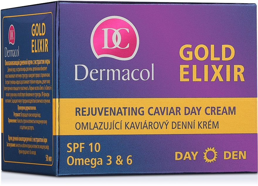 УЦІНКА Крем денний омолоджуючий - Dermacol Gold Elixir Rejuvenating Caviar Day Cream * — фото N3