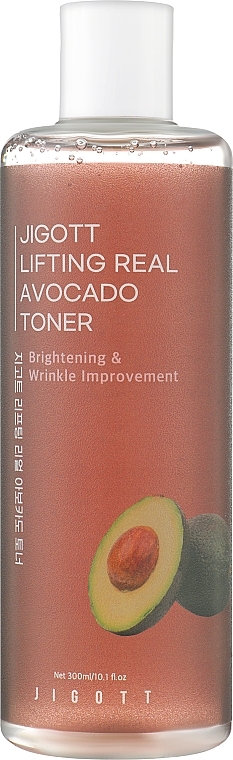 Антивозрастной подтягивающий тонер с экстрактом авокадо - Jigott Lifting Real Avocado Toner