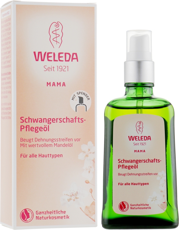 Набір для профілактики розтяжок - Weleda Schwangerschafts-Pflegeol (oil/2x100ml) — фото N2