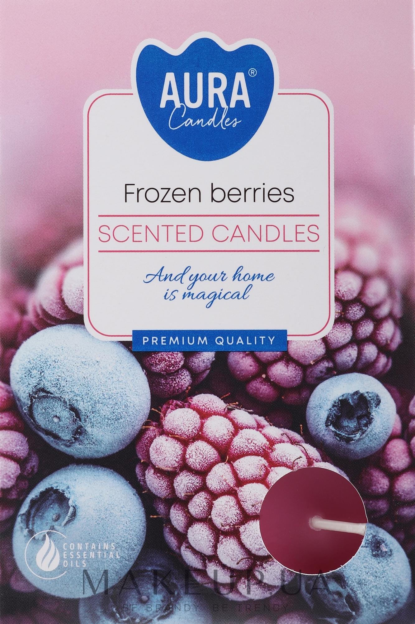 Набор чайных свечей "Замороженные ягоды" - Bispol Frozen Berries Scented Candles — фото 6шт