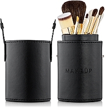 Набор кистей для макияжа в тубусе, черный, 7шт - MAKEUP — фото N2