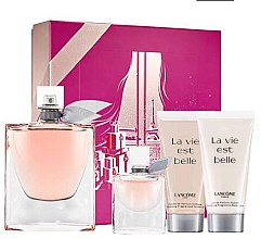 Духи, Парфюмерия, косметика Lancome La Vie Est Belle Set - Набор (edp/100ml + b/lot/50ml + sh/gel/50ml + edp/mini)