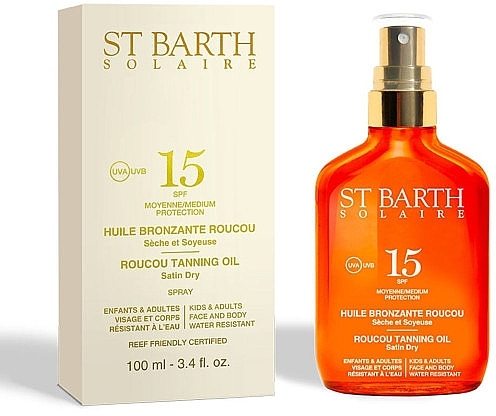 Масло для загара - Ligne St Barth Roucou Tanning Oil SPF 15 — фото N2