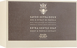 Екстра-ніжне мило "Мед" - Panier Des Sens Marseille Extra-Gentle Soap Honey & Propolis Extract — фото N3