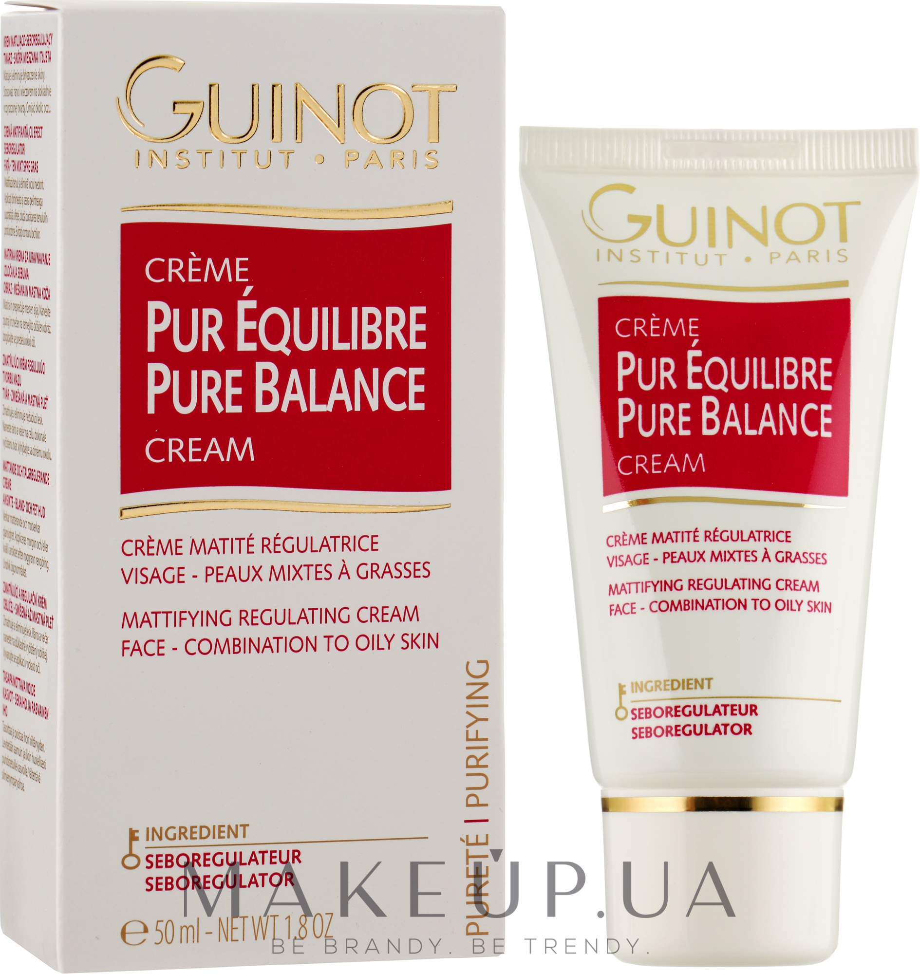 Балансувальний крем для жирної шкіри обличчя - Guinot Creme Pur Equilibre — фото 50ml
