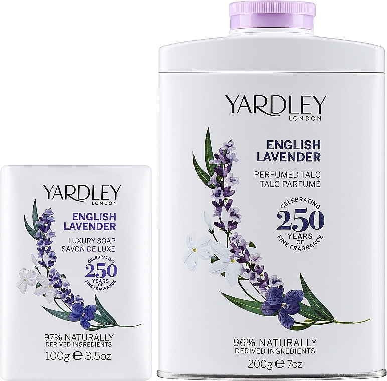 Yardley English Lavender - Набор (talc/200g + soap/100g) — фото N2