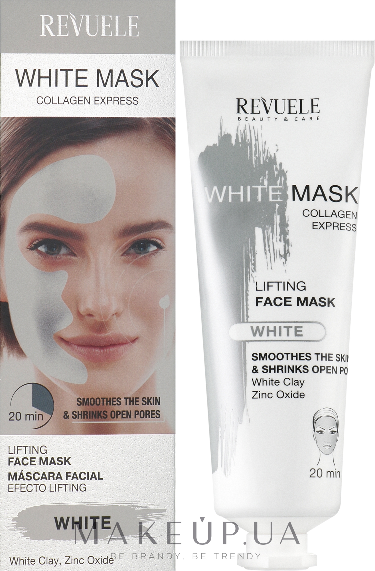 Маска для обличчя - Revuele White Mask Lifting Face Mask — фото 80ml
