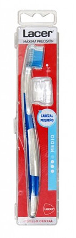 Зубная щетка, средняя - Lacer Toothbrush Medium Technic Adults — фото N1