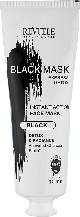 Моментальна експрес-маска для обличчя - Revuele Express Detox Black Mask — фото N1