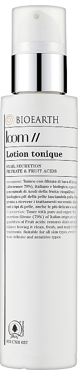 Тонік для обличчя - Bioearth Loom Lotion Tonic