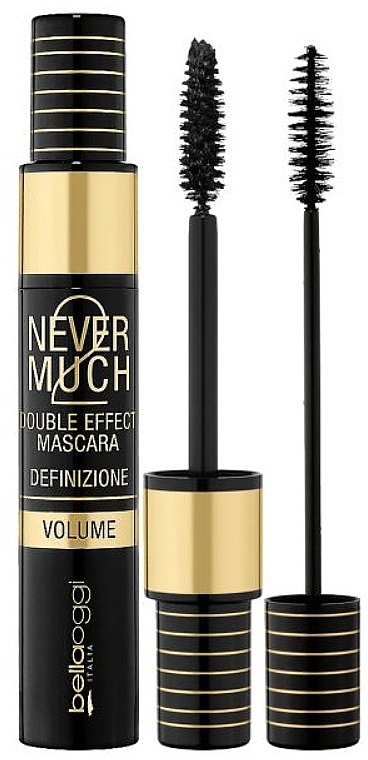 Тушь для ресниц - Bellaoggi NEVER 2 MUCH Double Effect Mascara — фото N1